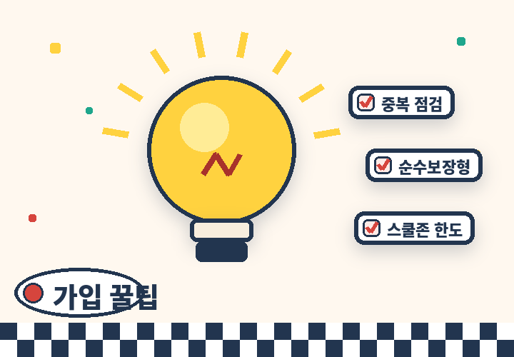 운전자보험 가입 꿀팁 - 전구 아이디어와 체크리스트